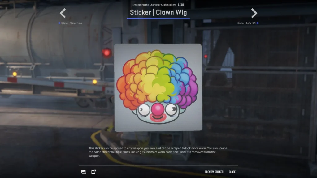 Sticker | Clown Wig